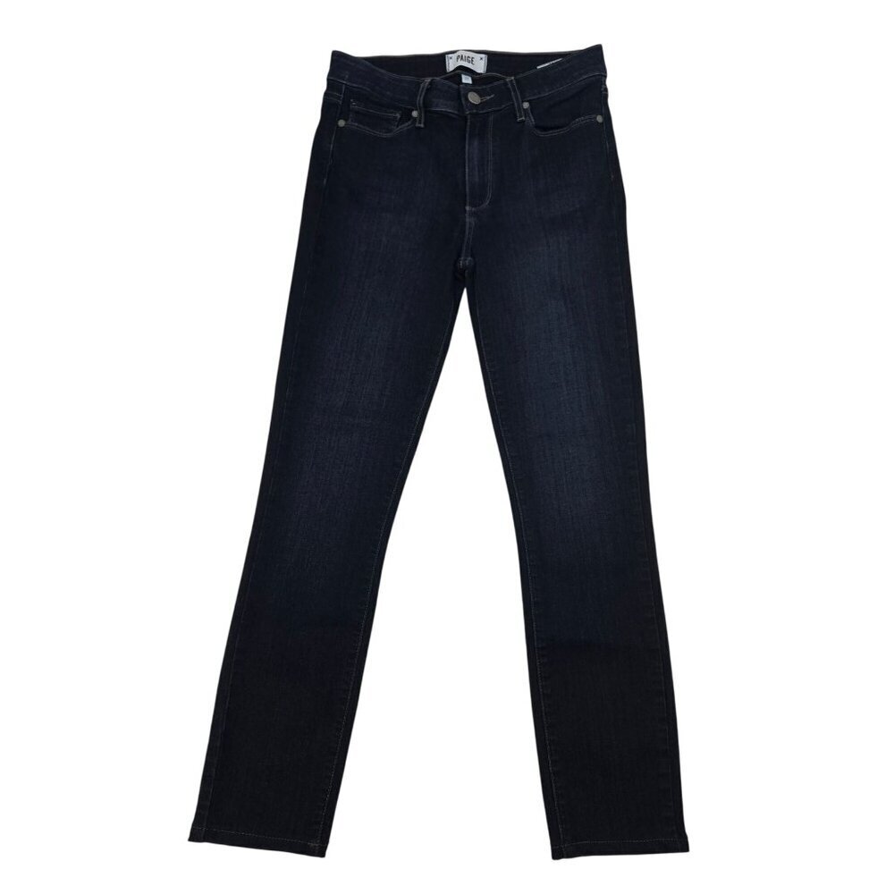 Paige Womens Hoxton Ultra Skinny Jeans Dark Wash Mid Rise Size 27 Waist